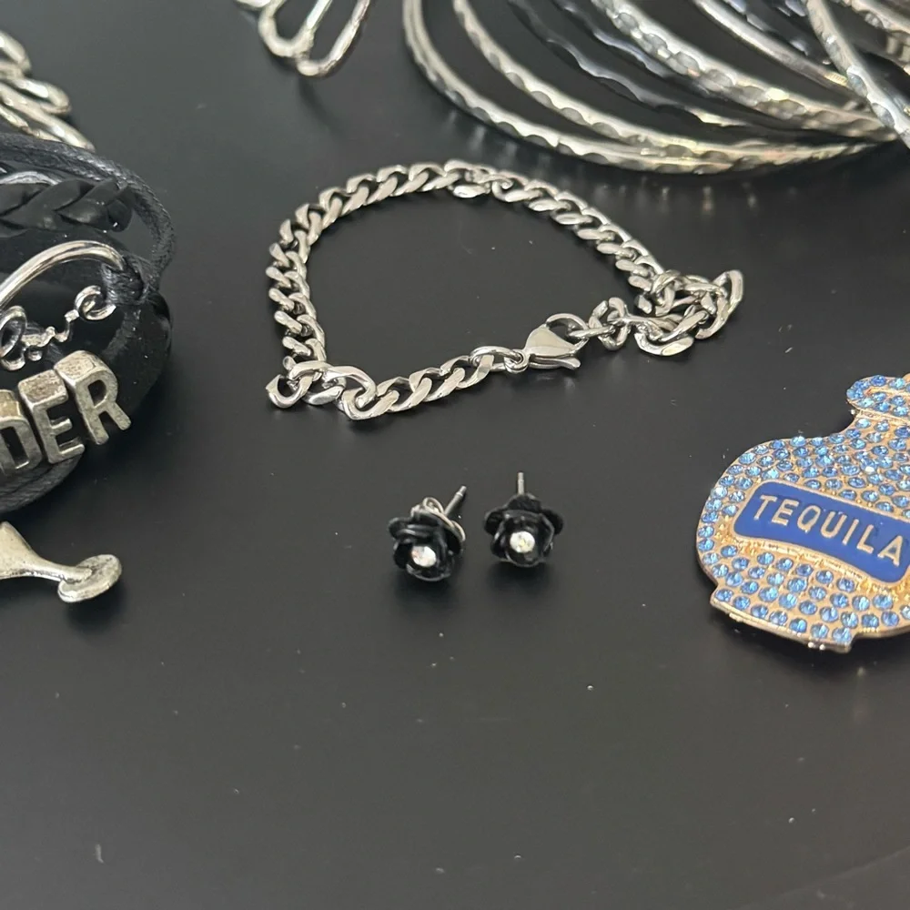 Bartender Black & Silver Jewelry Bundle